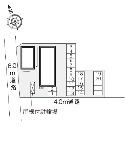 ★手数料０円★宇都宮市大曽５丁目　月極駐車場（LP）